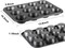 Muffin Tin, 12-Well Nonstick Cupcake Pan Set of 2, Heavy Duty Steel Muffin Pan